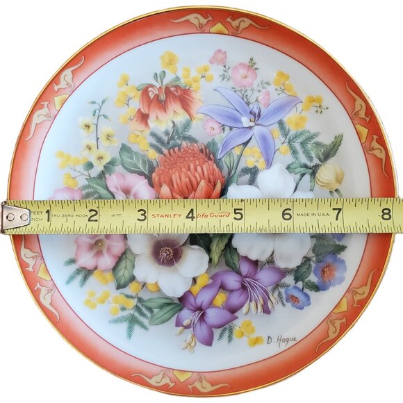 Vintage Danbury Mint "Flowers of Australia" Collector Plate by Doug Hague 1990 - Picture 6 of 6
